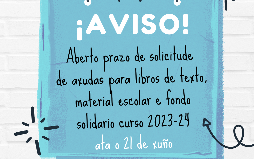 Ayuda de libros, material y fondo solidario